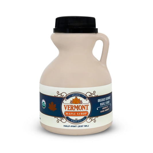 8 oz Dark Organic Vermont Maple Syrup
